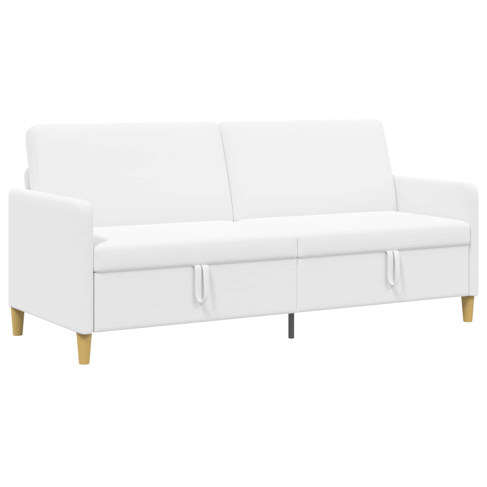 Bank met opslag Wit 192 x 78 x 87 cm Polyester is nu te koop bij PeponiXL, paradijselijk wonen!