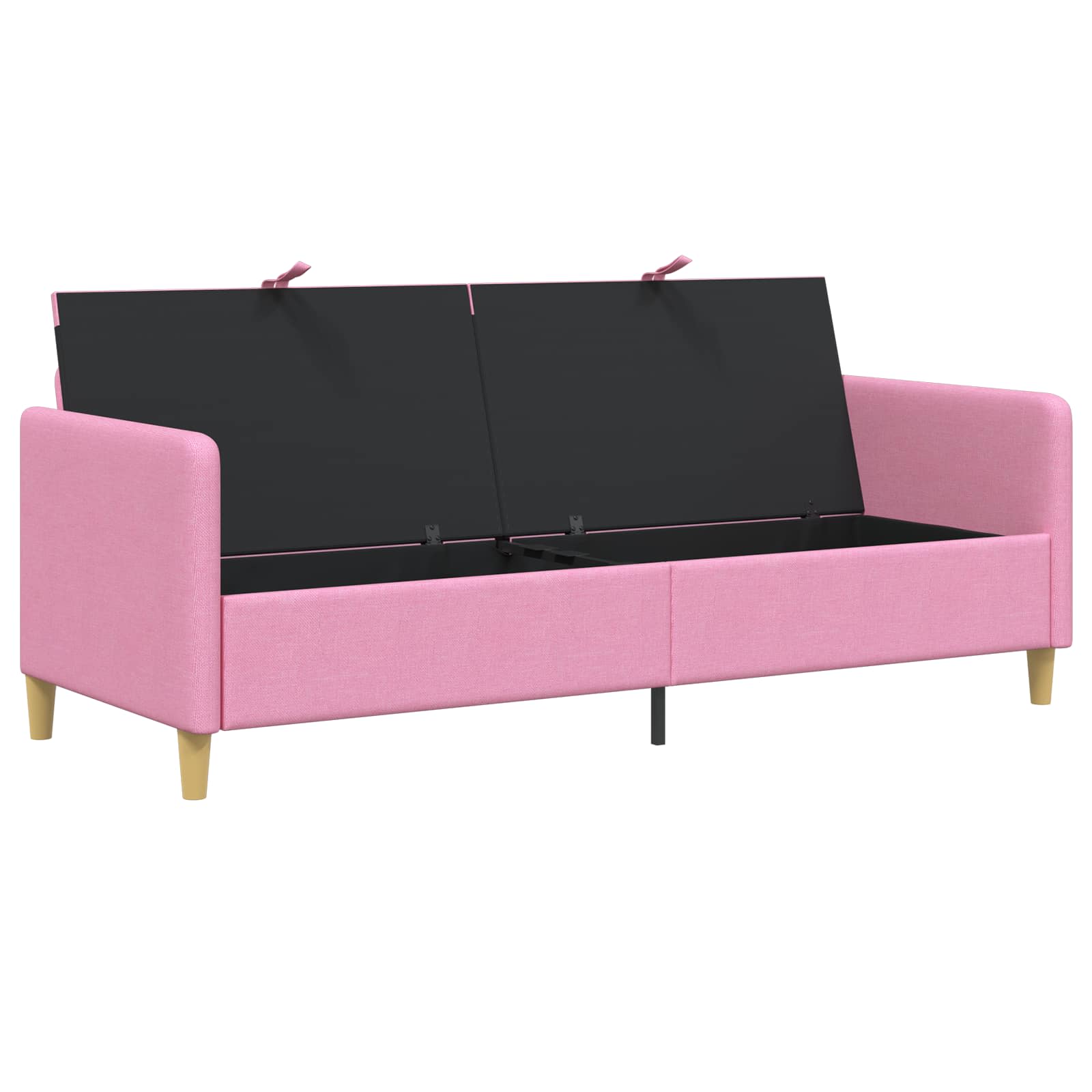 Bank met opslag Roze 192 x 78 x 87 cm Polyester is nu te koop bij PeponiXL, paradijselijk wonen!