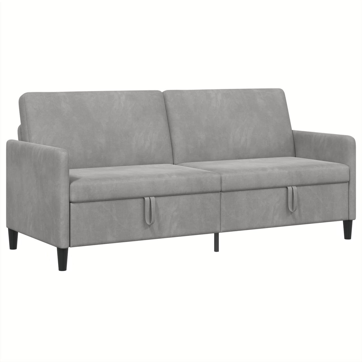 Bank met opslag Lichtgrijs 192 x 78 x 87 cm Polyester is nu te koop bij PeponiXL, paradijselijk wonen!