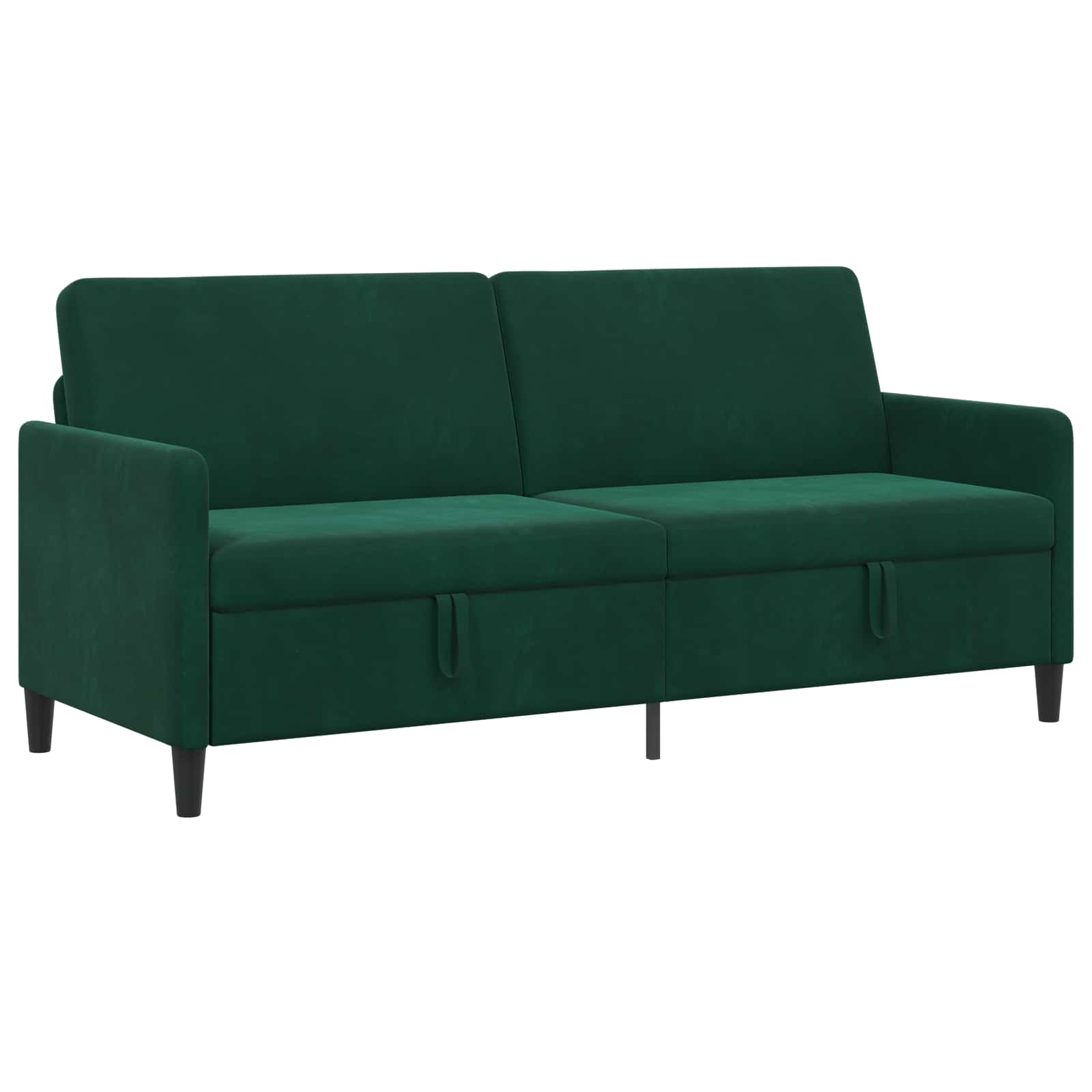 Bank met opslag Donkergroen 192 x 78 x 87 cm Polyester is nu te koop bij PeponiXL, paradijselijk wonen!