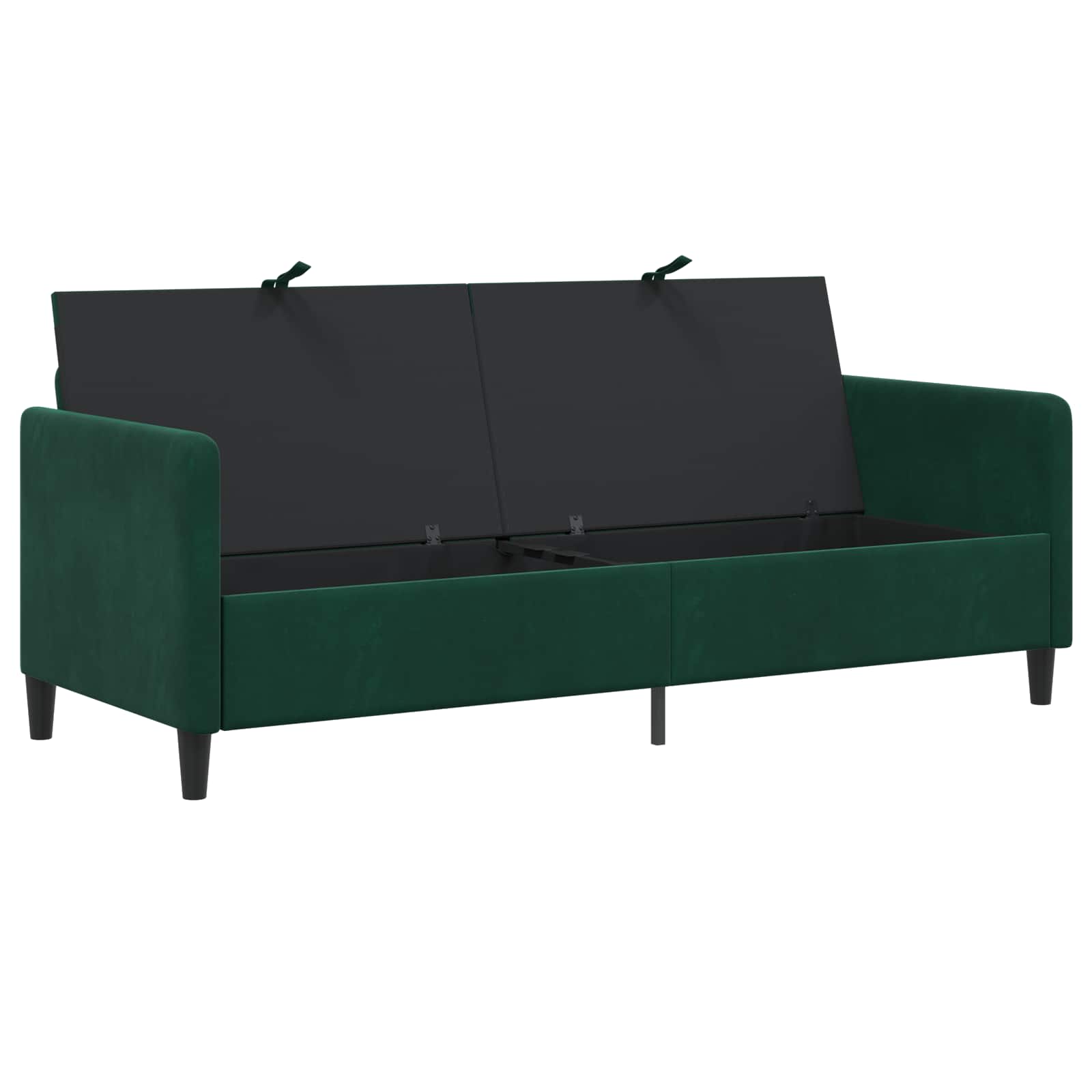 Bank met opslag Donkergroen 192 x 78 x 87 cm Polyester is nu te koop bij PeponiXL, paradijselijk wonen!