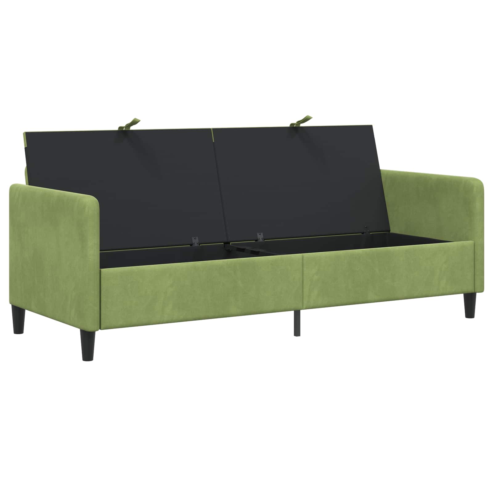 Bank met opslag Lichtgroen 192 x 78 x 87 cm Polyester is nu te koop bij PeponiXL, paradijselijk wonen!