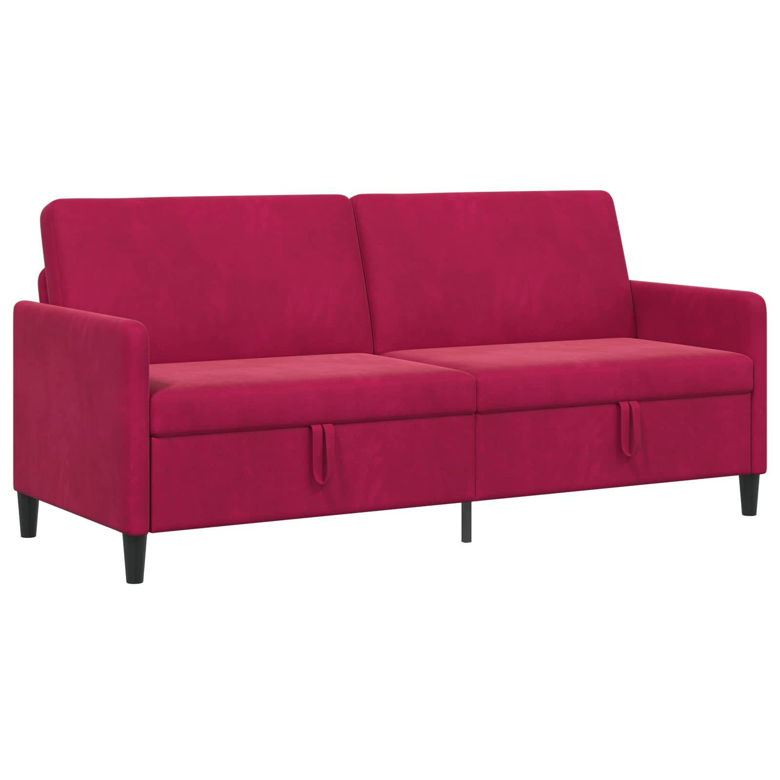 Bank met opslag Wijnrood 192 x 78 x 87 cm Polyester is nu te koop bij PeponiXL, paradijselijk wonen!