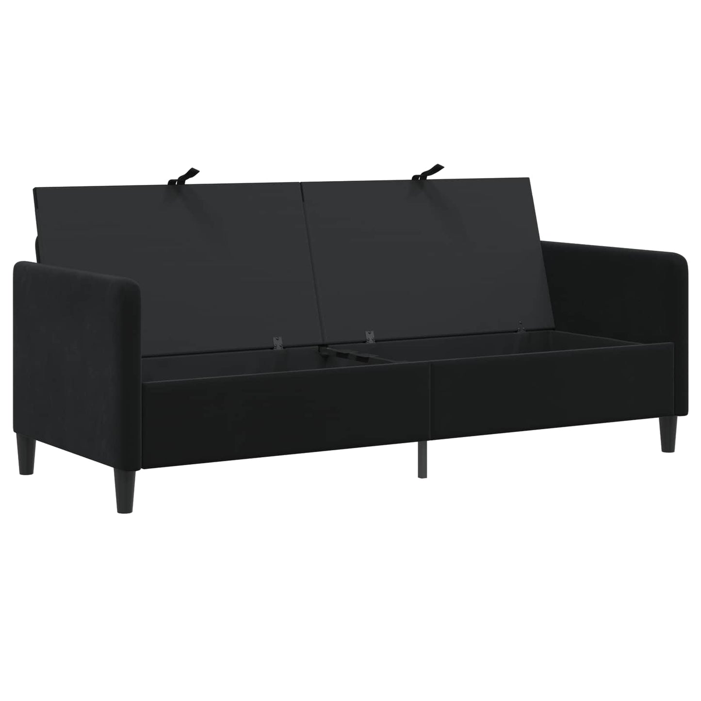 Bank met opslag Zwart 192 x 78 x 87 cm Polyester is nu te koop bij PeponiXL, paradijselijk wonen!
