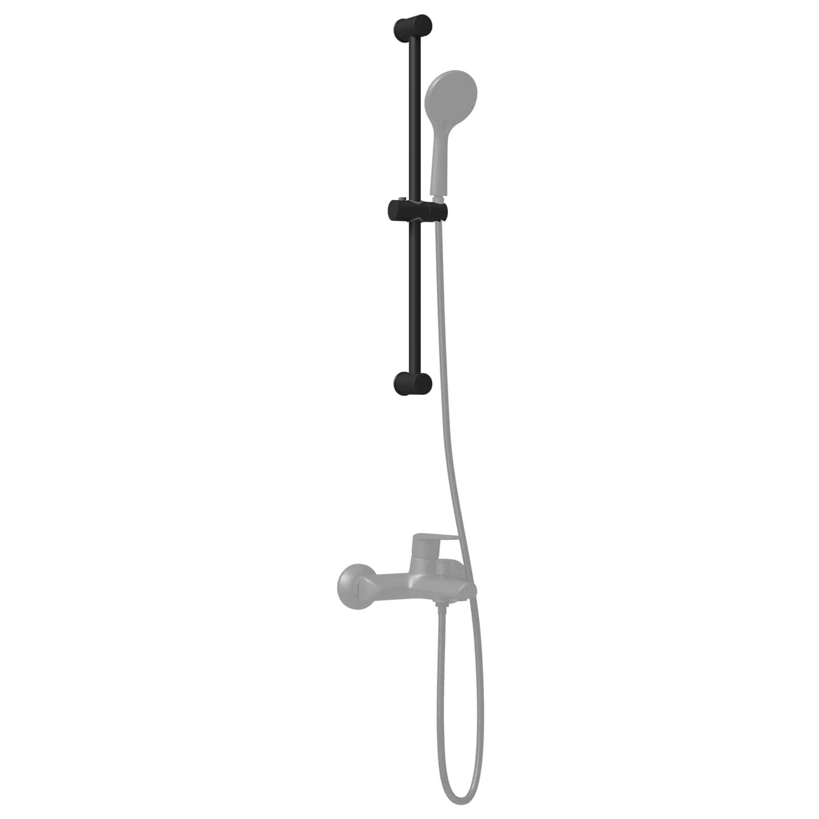 Douchkop Houder Zwart 71 cm Roestvrij staal is nu te koop bij PeponiXL, paradijselijk wonen!
