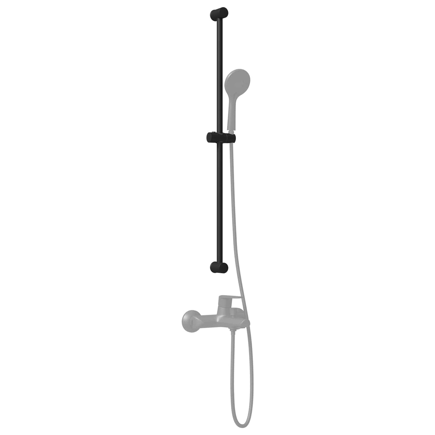 Douchkop Houder Zwart 101 cm Roestvrij staal is nu te koop bij PeponiXL, paradijselijk wonen!