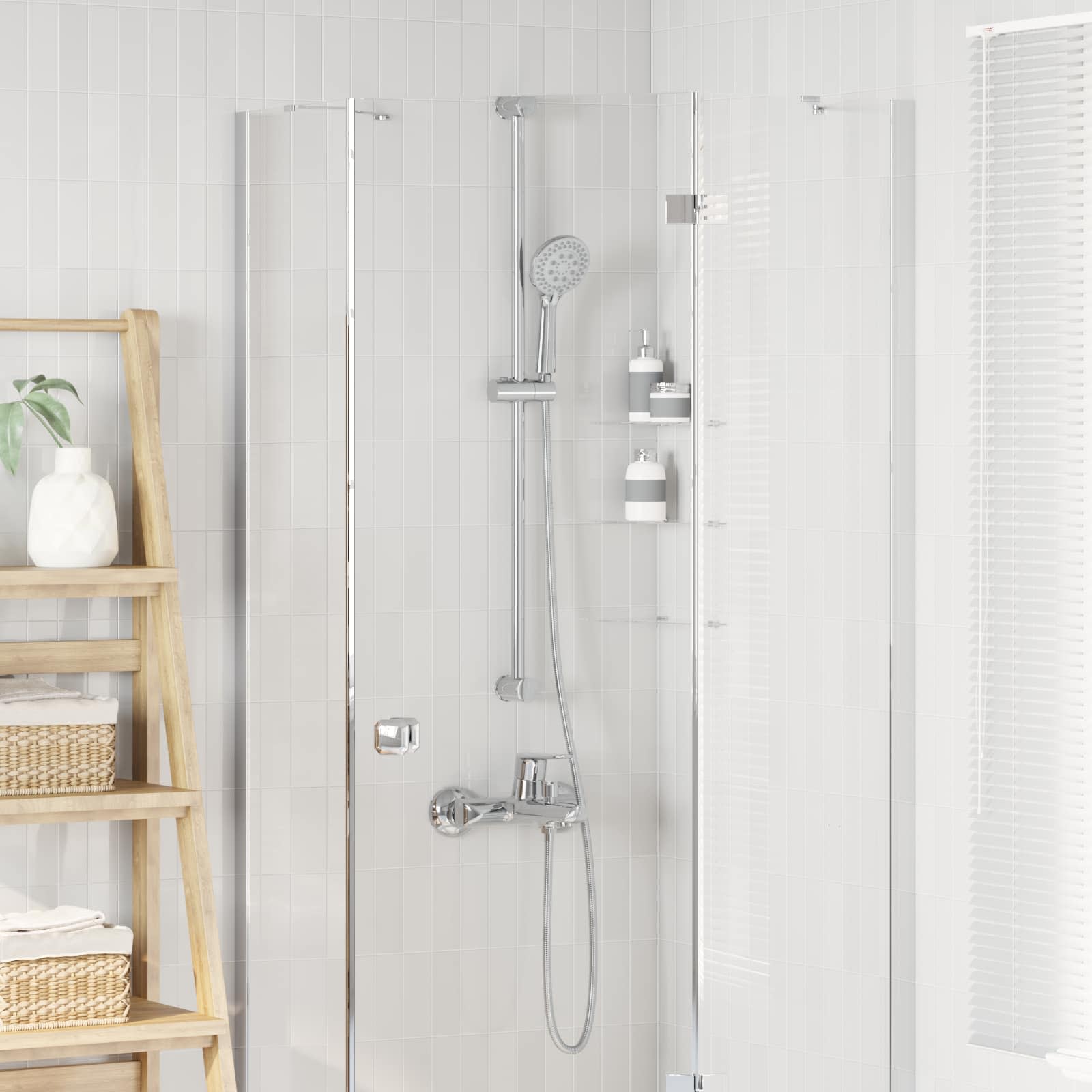 Doucheset Chroom 150 cm Roestvrij staal is nu te koop bij PeponiXL, paradijselijk wonen!
