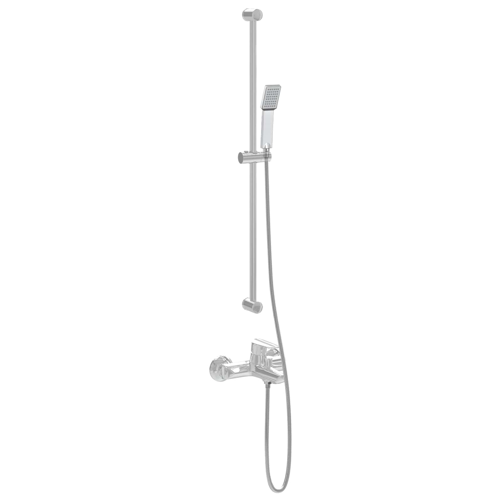 Doucheset Chroom 150 cm Roestvrij staal is nu te koop bij PeponiXL, paradijselijk wonen!