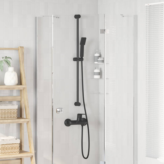 Doucheset Zwart 150 cm Roestvrij staal is nu te koop bij PeponiXL, paradijselijk wonen!