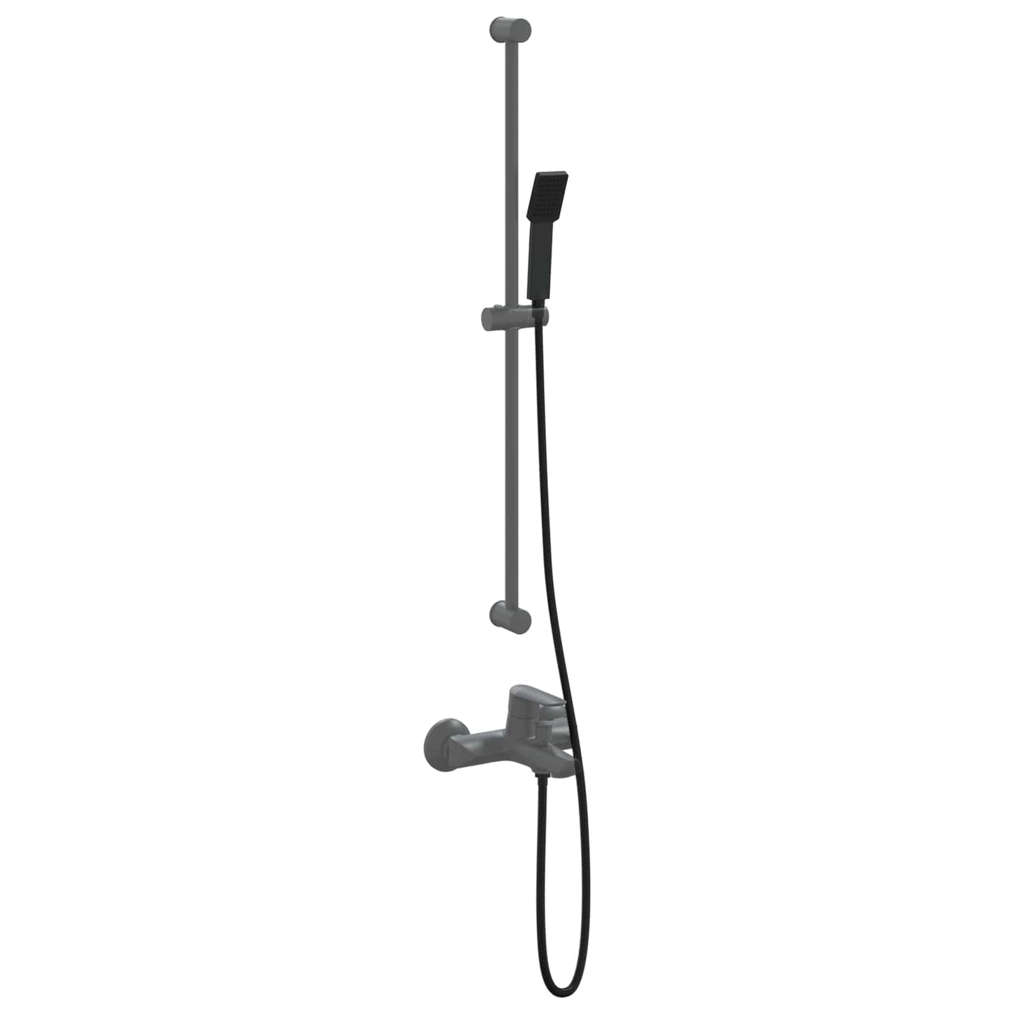 Doucheset Zwart 150 cm Roestvrij staal is nu te koop bij PeponiXL, paradijselijk wonen!
