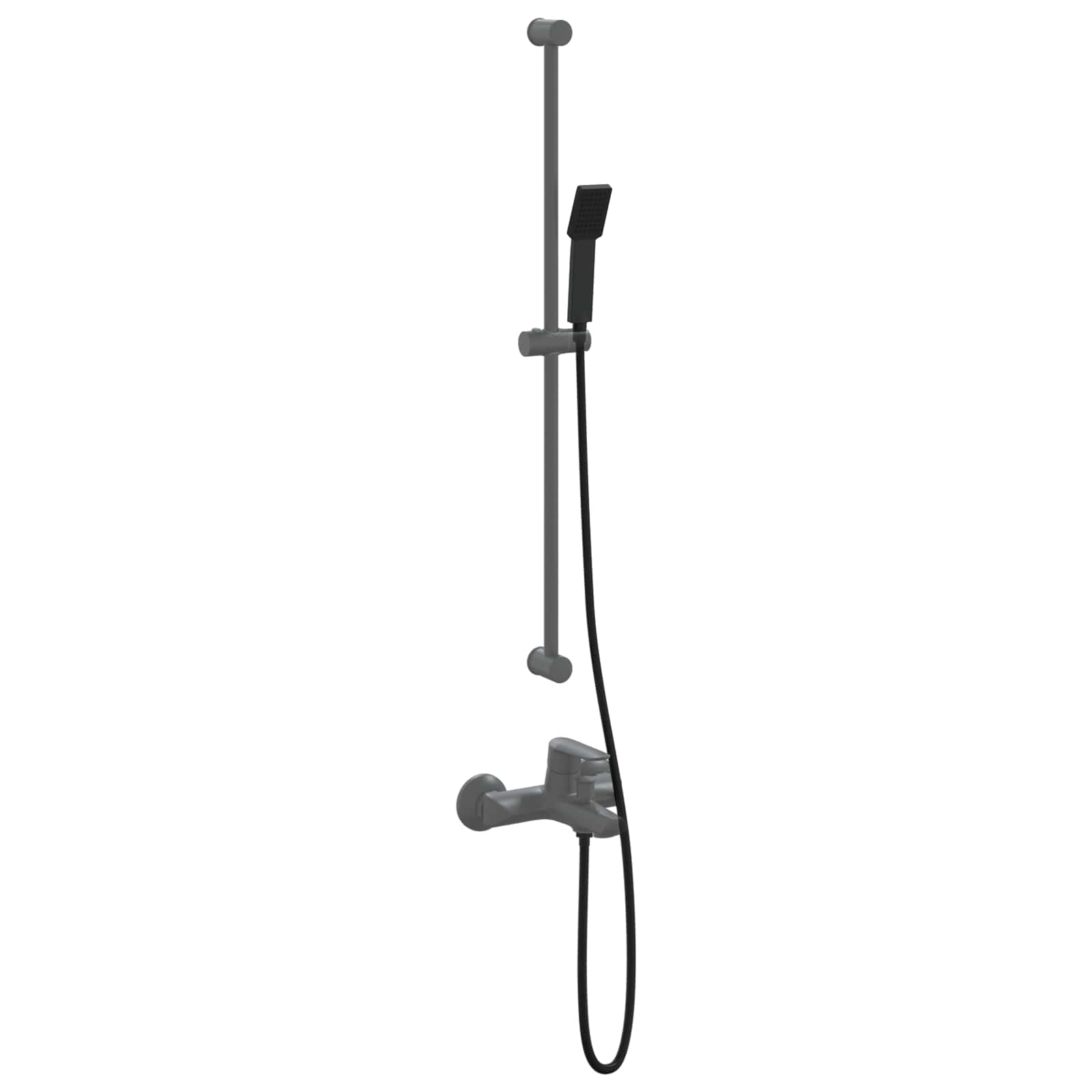 Doucheset Zwart 150 cm Roestvrij staal is nu te koop bij PeponiXL, paradijselijk wonen!
