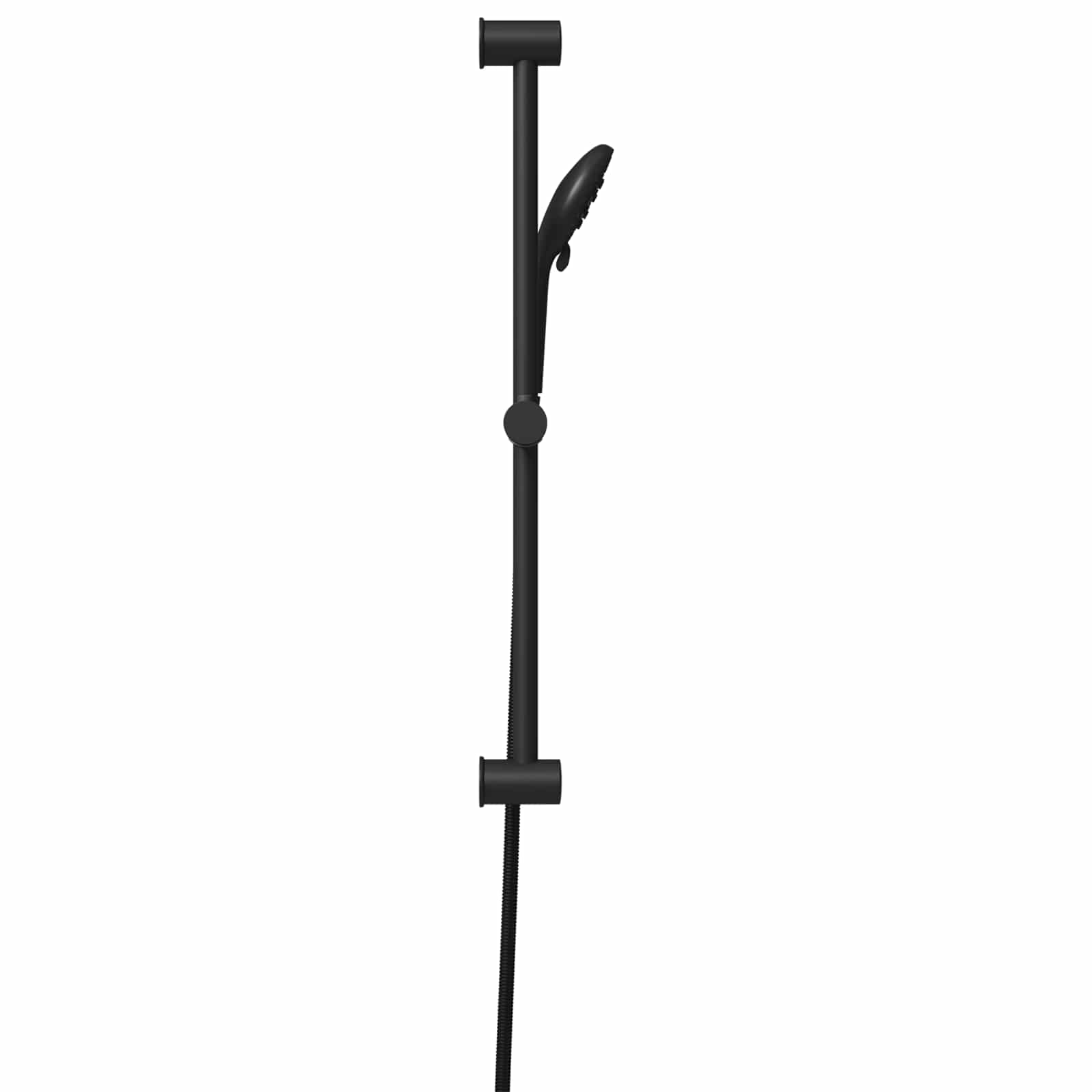 Douchesysteem set Zwart 71 cm Roestvrij staal is nu te koop bij PeponiXL, paradijselijk wonen!