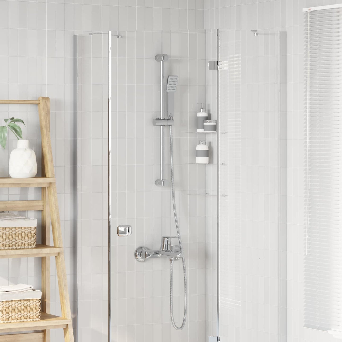Douchesysteem set Chroom 70 cm Roestvrij staal is nu te koop bij PeponiXL, paradijselijk wonen!