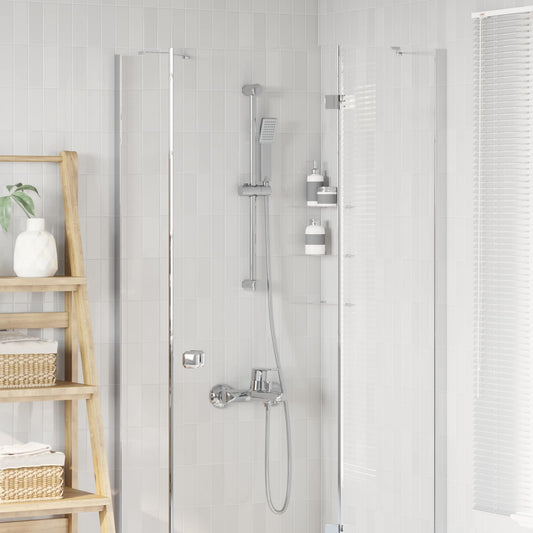 Douchesysteem set Chroom 70 cm Roestvrij staal is nu te koop bij PeponiXL, paradijselijk wonen!
