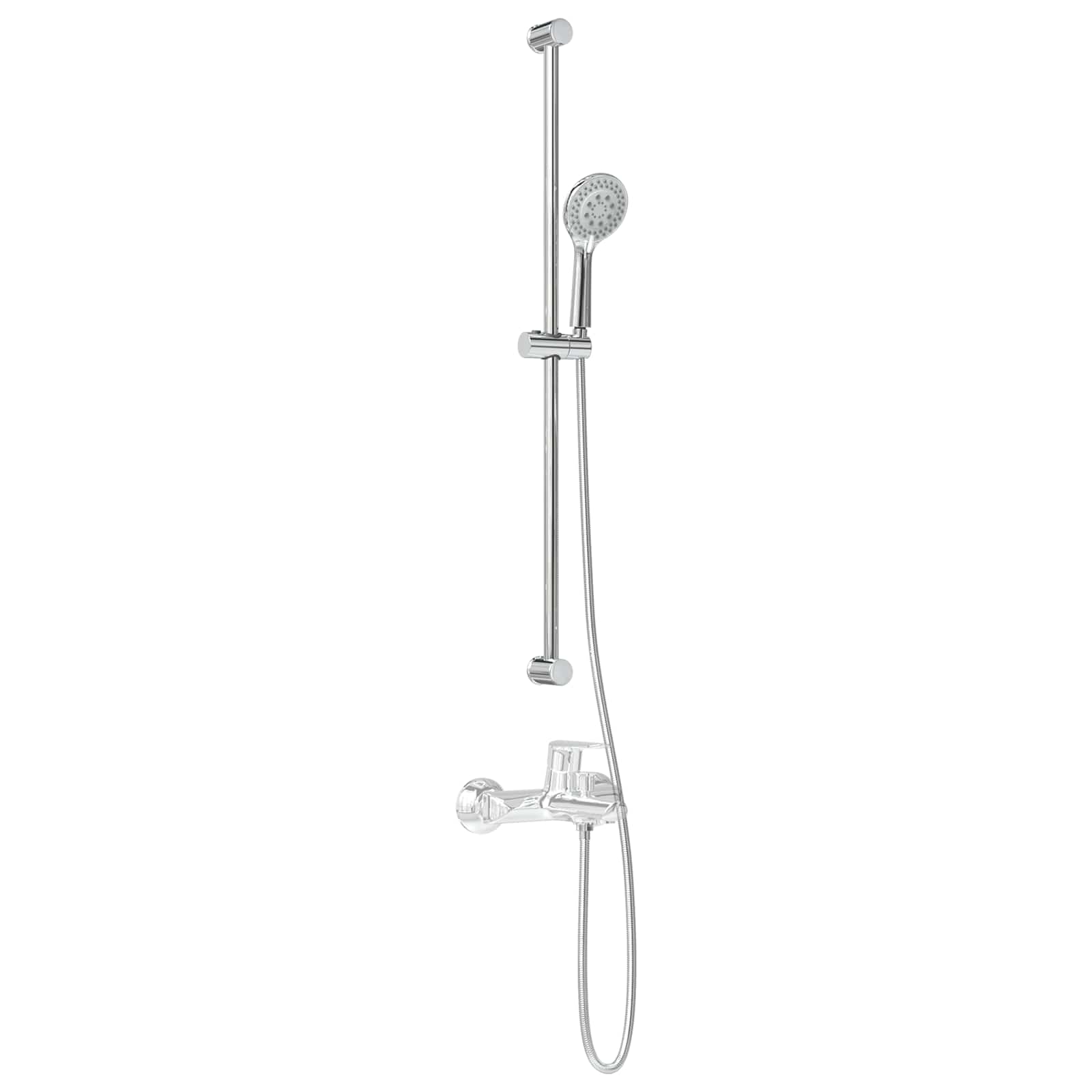 Douchesysteem set Chroom 101 cm Roestvrij staal is nu te koop bij PeponiXL, paradijselijk wonen!