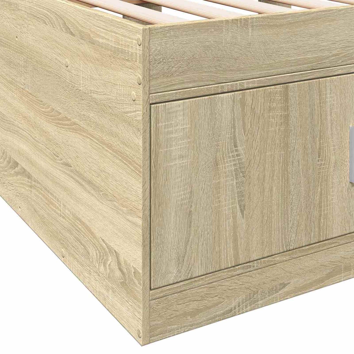 Bedframe met opslag Sonoma Eiken 80 x 200 cm Bewerkt hout