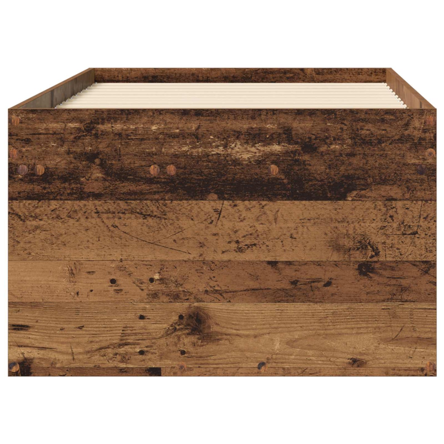 Bedframe met opslag met lade Oud hout 80 x 200 cm Bewerkt hout