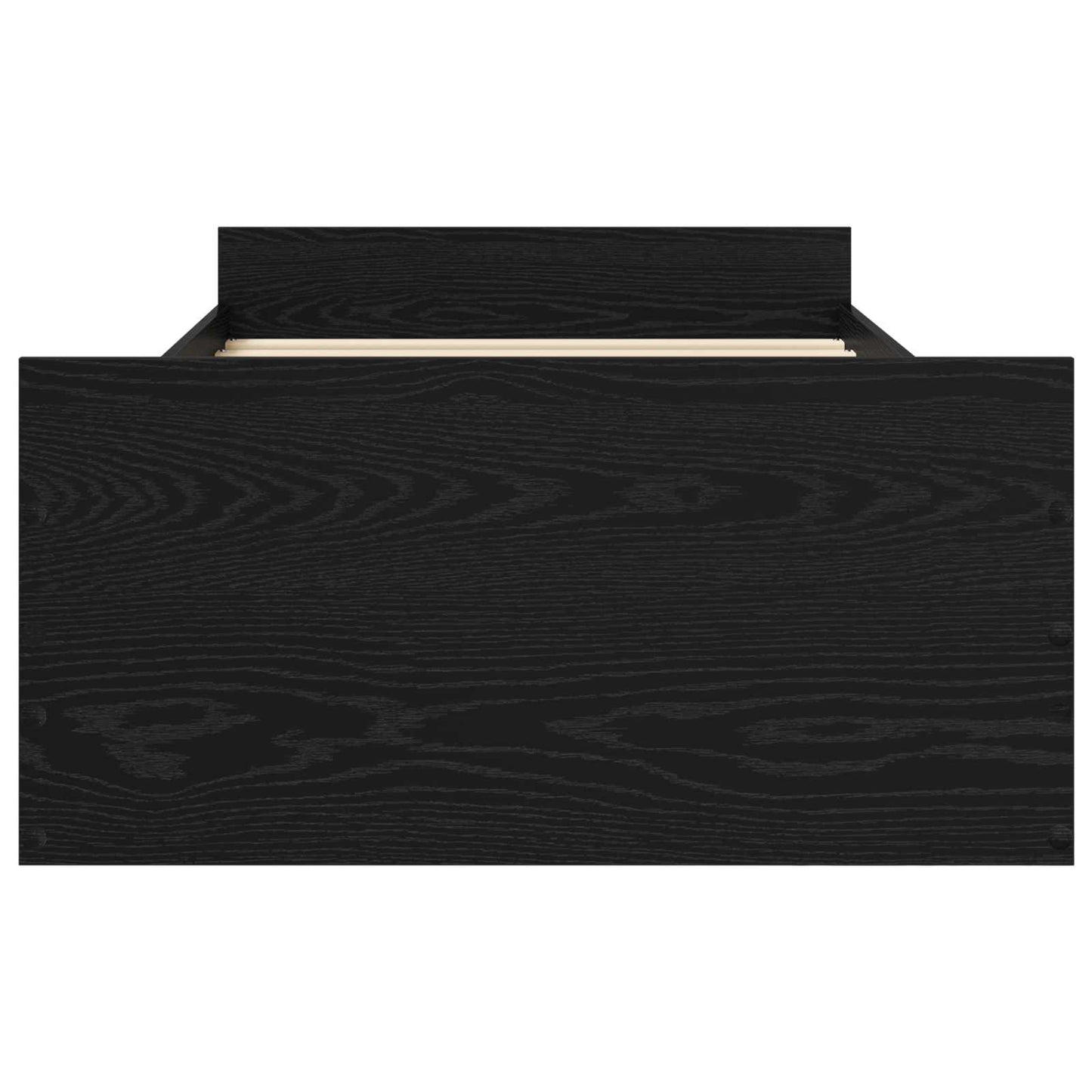 Bedframe met opslag Zwart eiken 80 x 200 cm Bewerkt hout