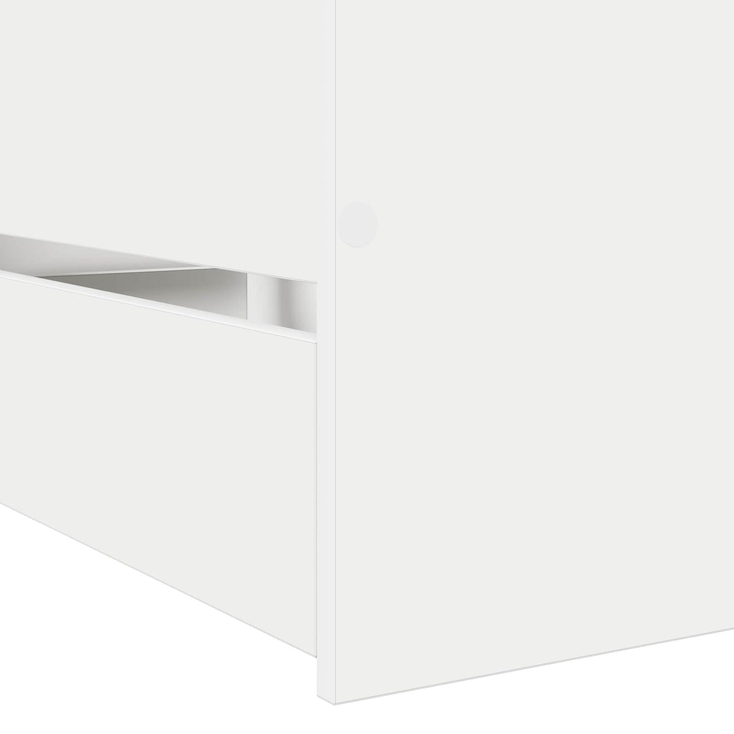 Bedframe met lade met hoofdeinde met opslag Wit Bewerkt hout