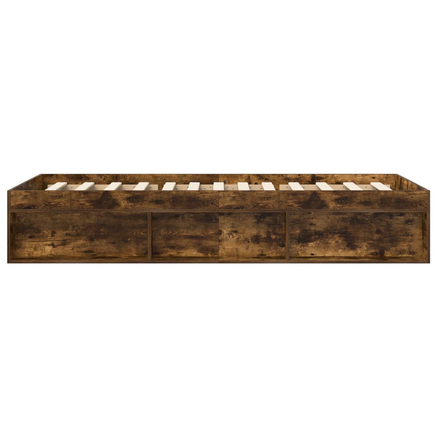 Bedframe met opslag Gerookt eiken 80 x 200 cm Bewerkt hout