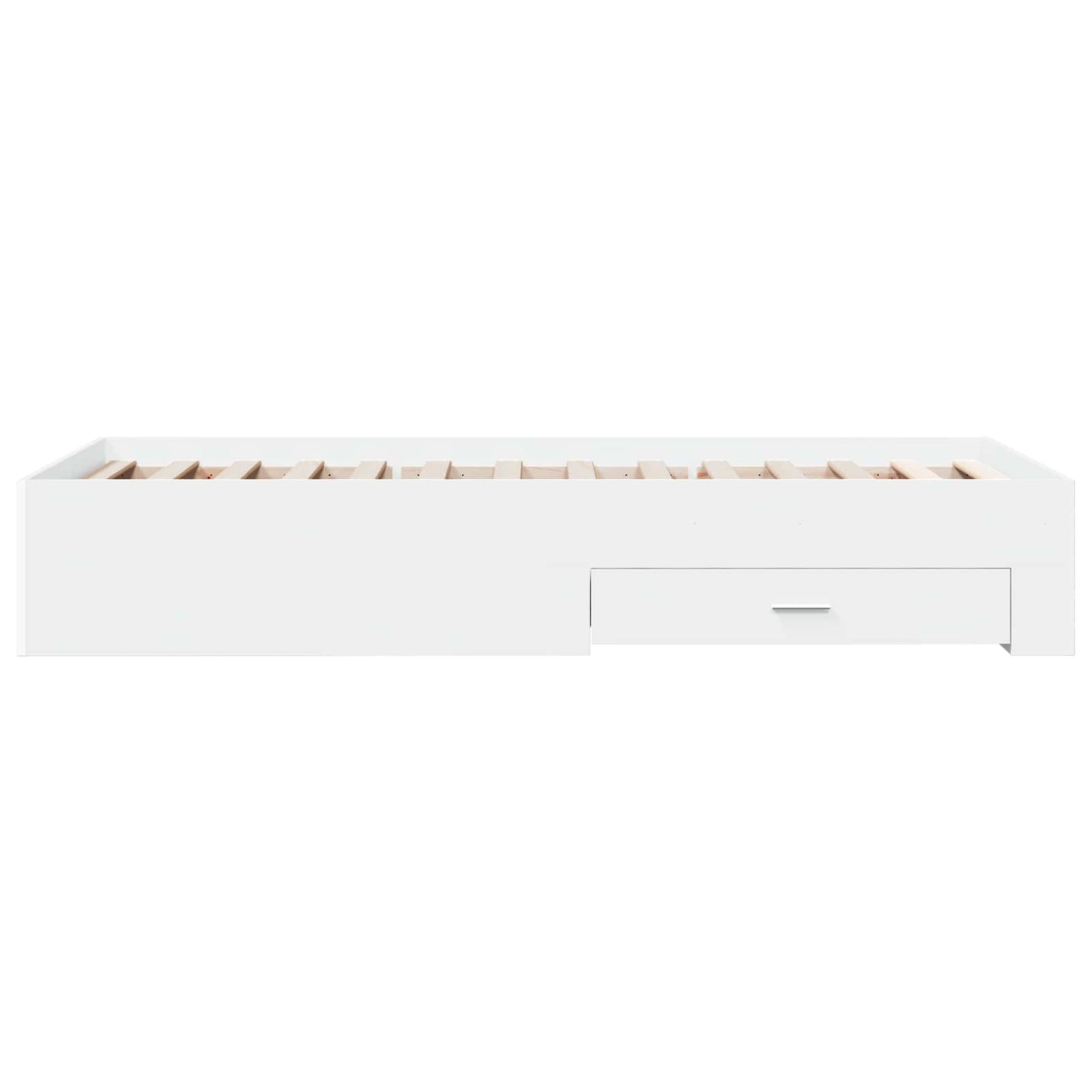 Bedframe met lade met opslag Wit Bewerkt hout