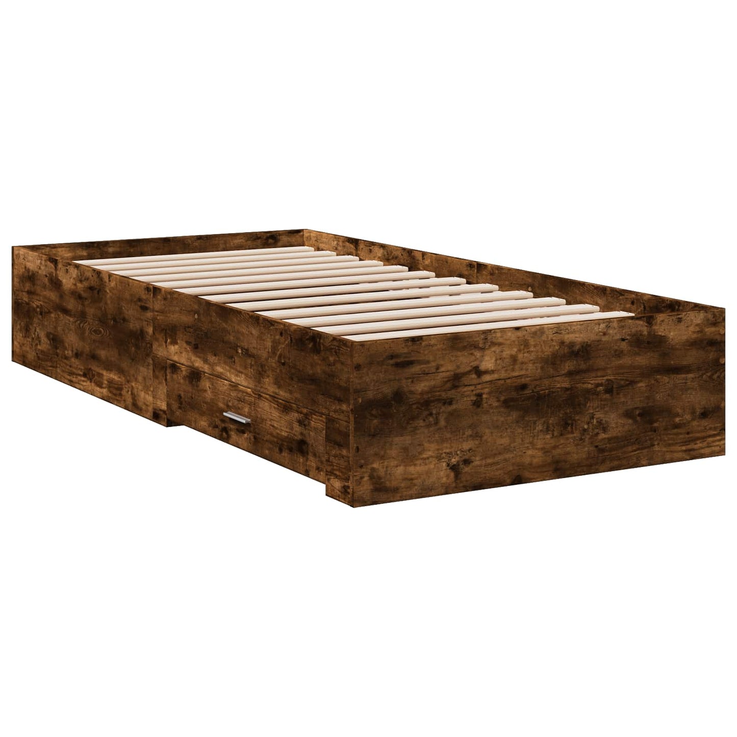 Bedframe met lade met opslag Gerookt eiken Bewerkt hout