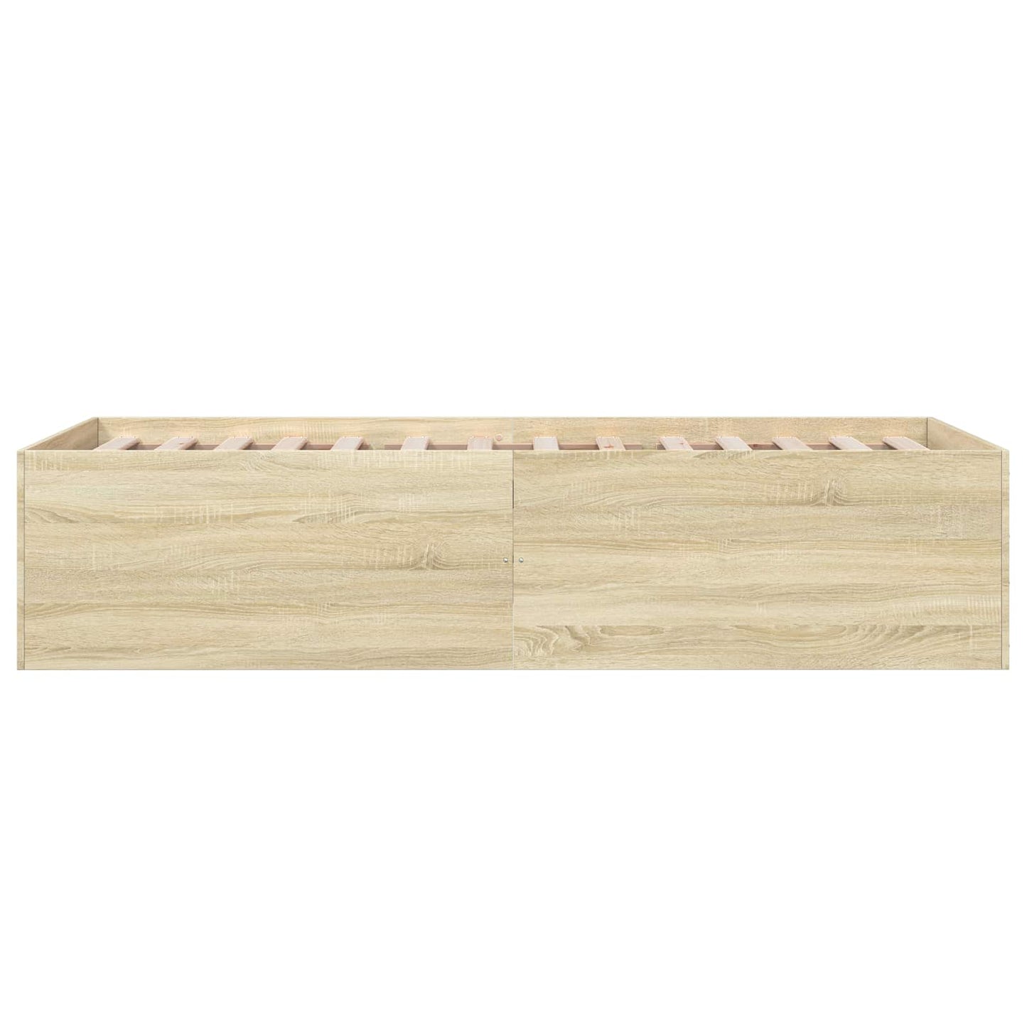 Vloerbedframe Sonoma Eiken 80 x 200 cm Bewerkt hout