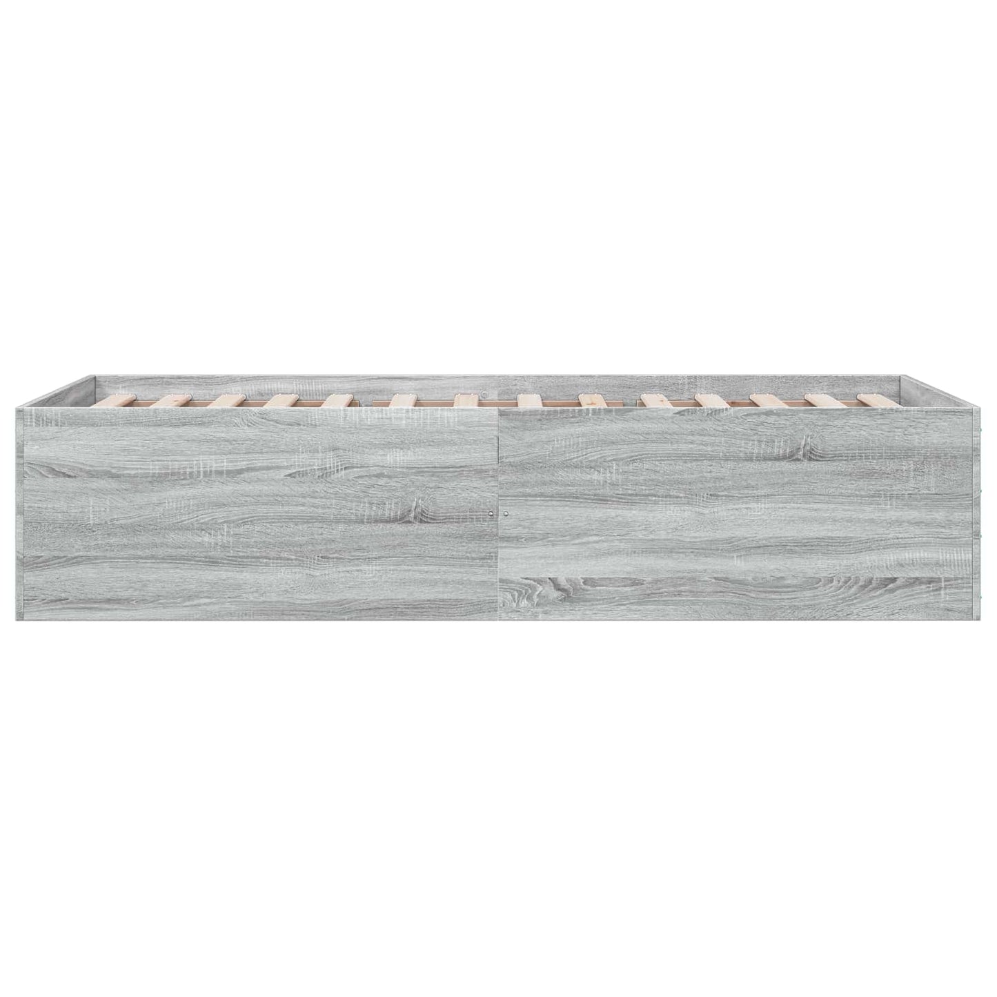 Vloerbedframe Grijs Sonoma 80 x 200 cm Bewerkt hout