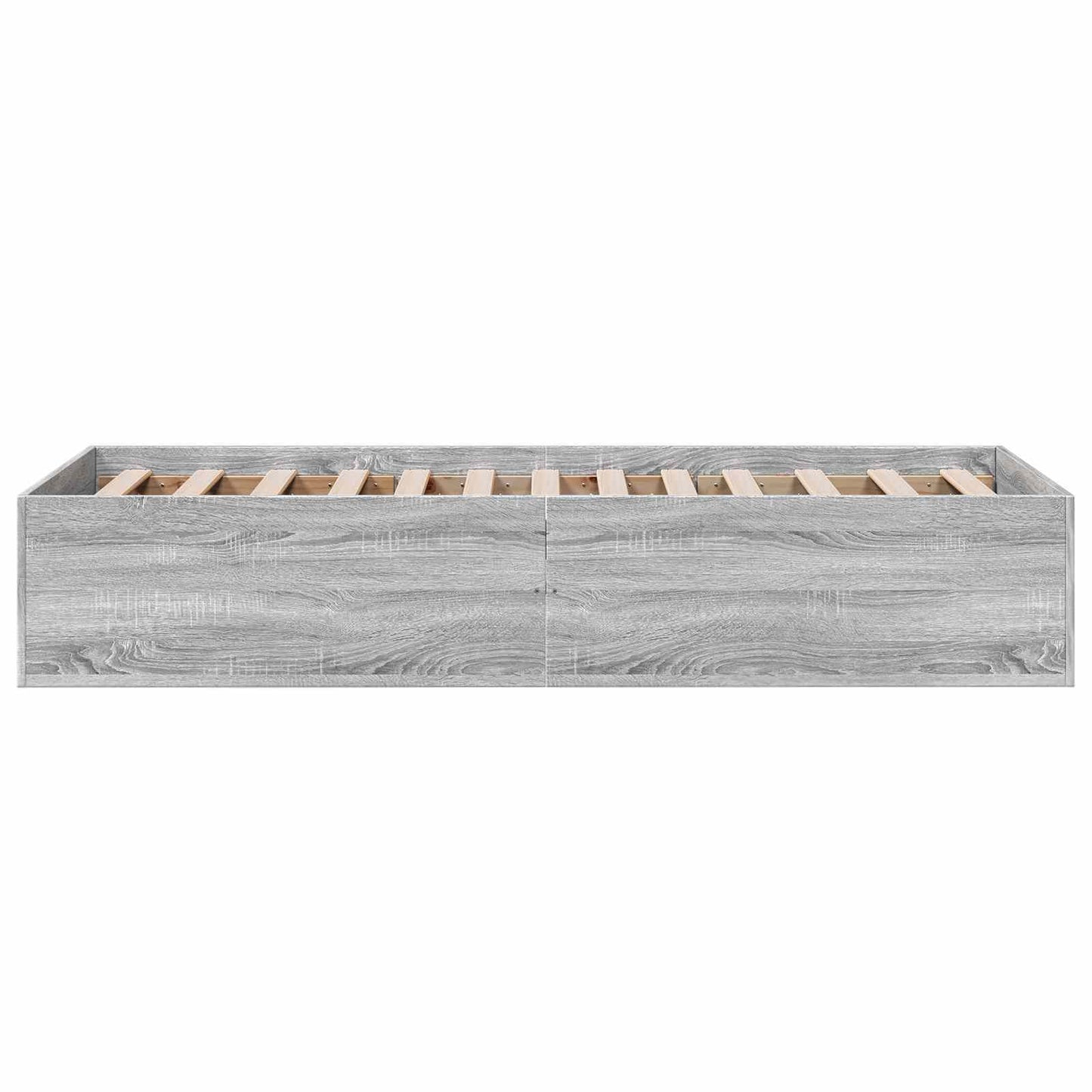 Vloerbedframe Grijs Sonoma 80 x 200 cm Bewerkt hout