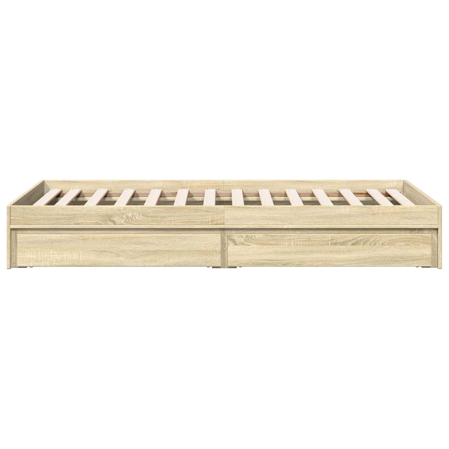 Bedframe met opslag Sonoma Eiken 80 x 200 cm Bewerkt hout