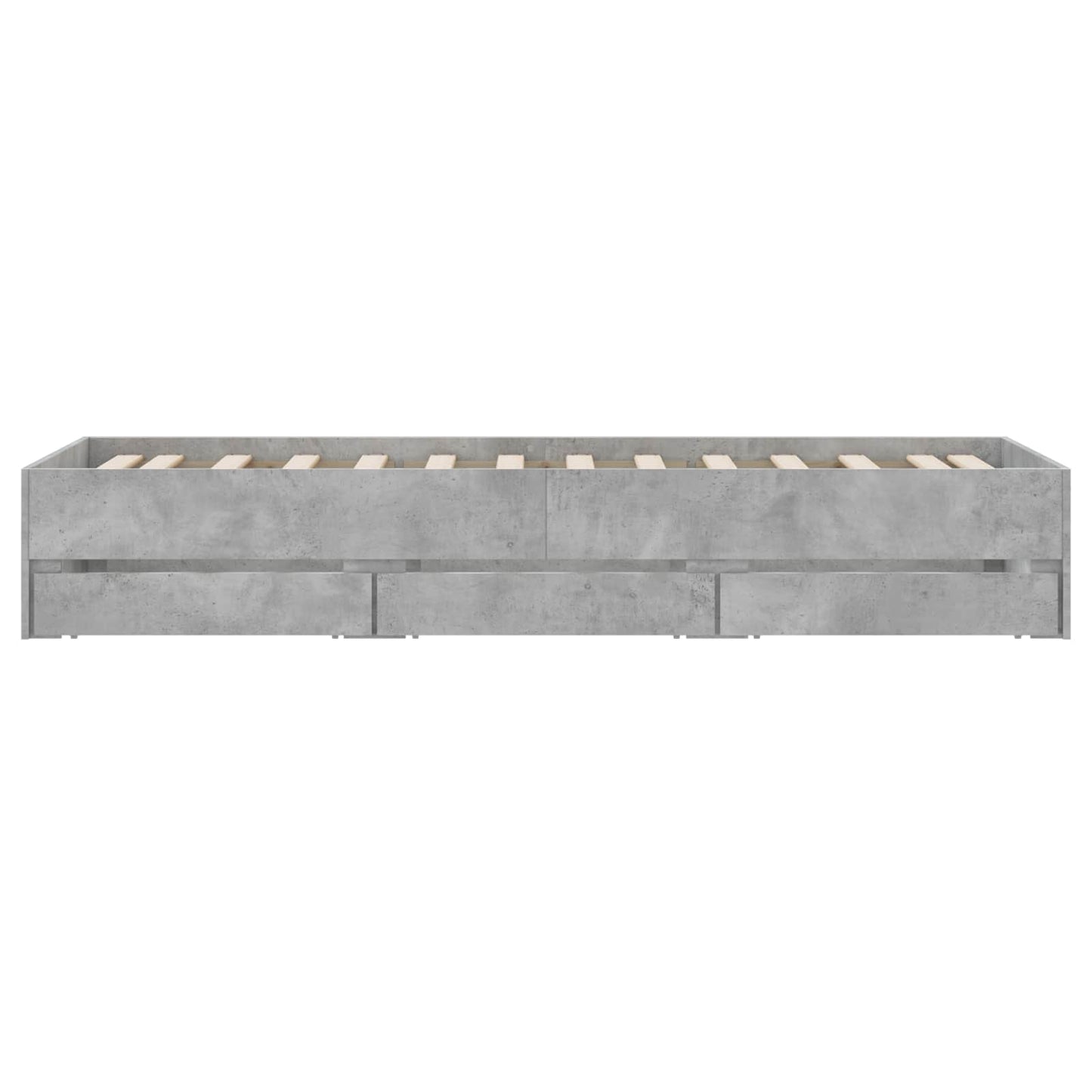 Bedframe met opslag Grijs Sonoma 80 x 200 cm Bewerkt hout