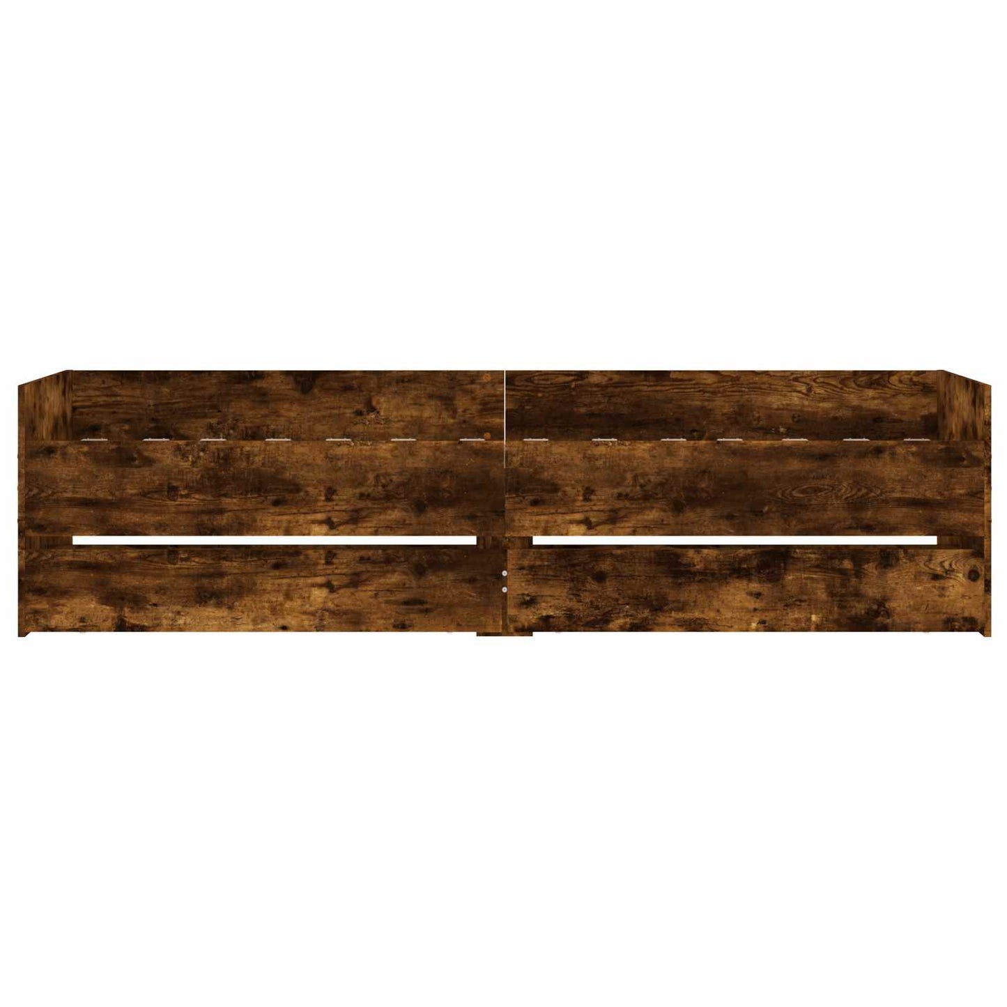 Bedframe met lade met opslag Gerookt eiken Massief grenenhout