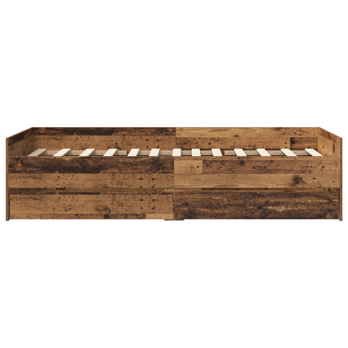 Bedframe met lade met opslag Oud hout Massief grenenhout