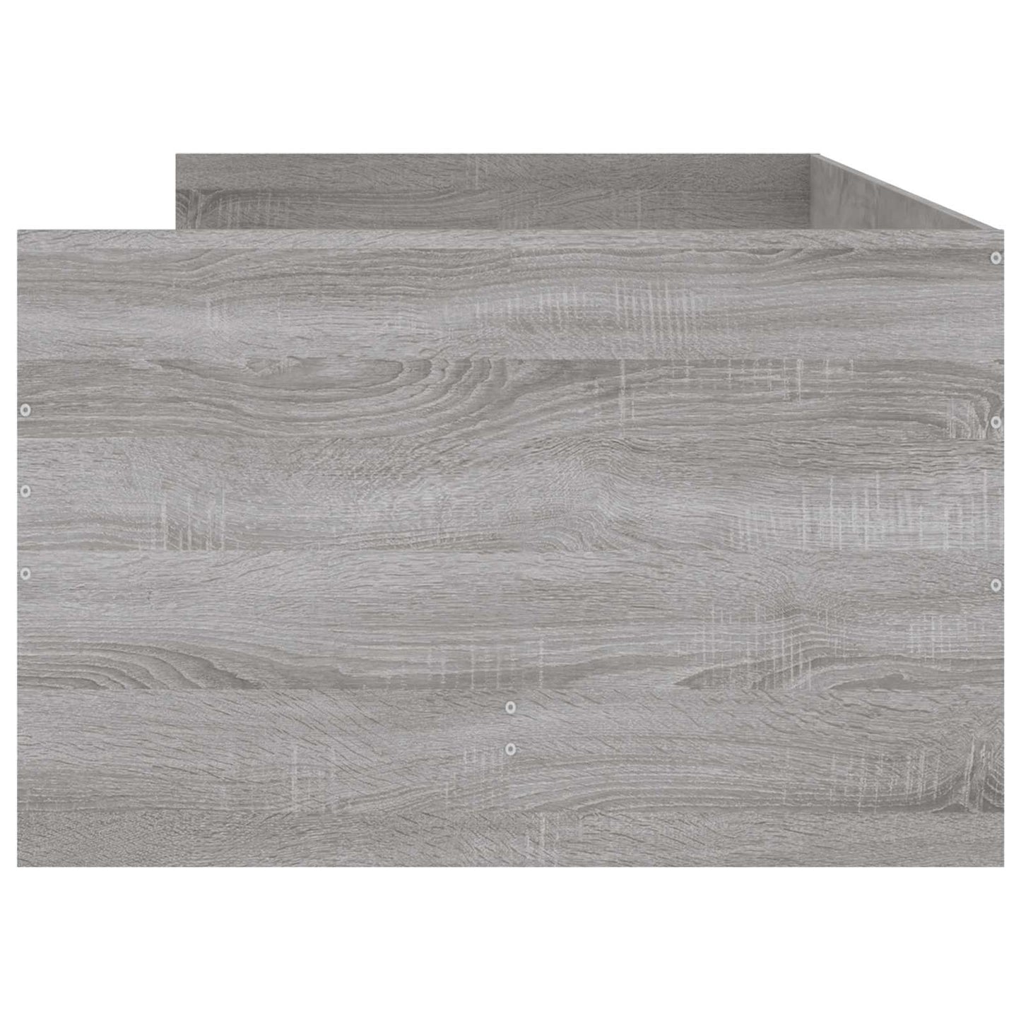 Bedframe met lade met opslag Betongrijs Massief grenenhout