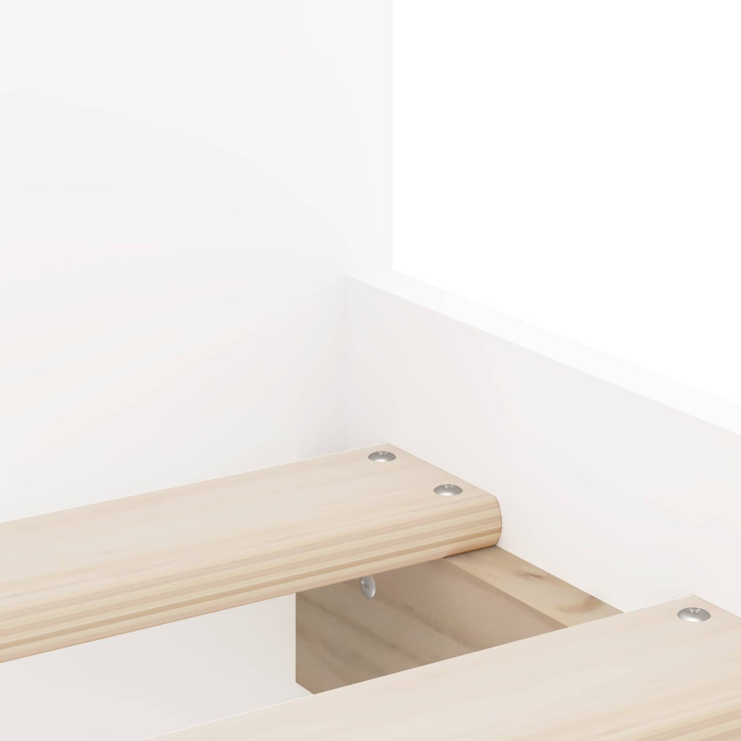 Bedframe Wit Bewerkt hout is nu te koop bij PeponiXL, paradijselijk wonen!
