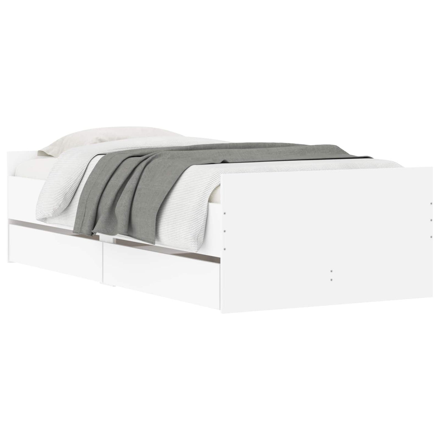Bedframe Wit Bewerkt hout is nu te koop bij PeponiXL, paradijselijk wonen!