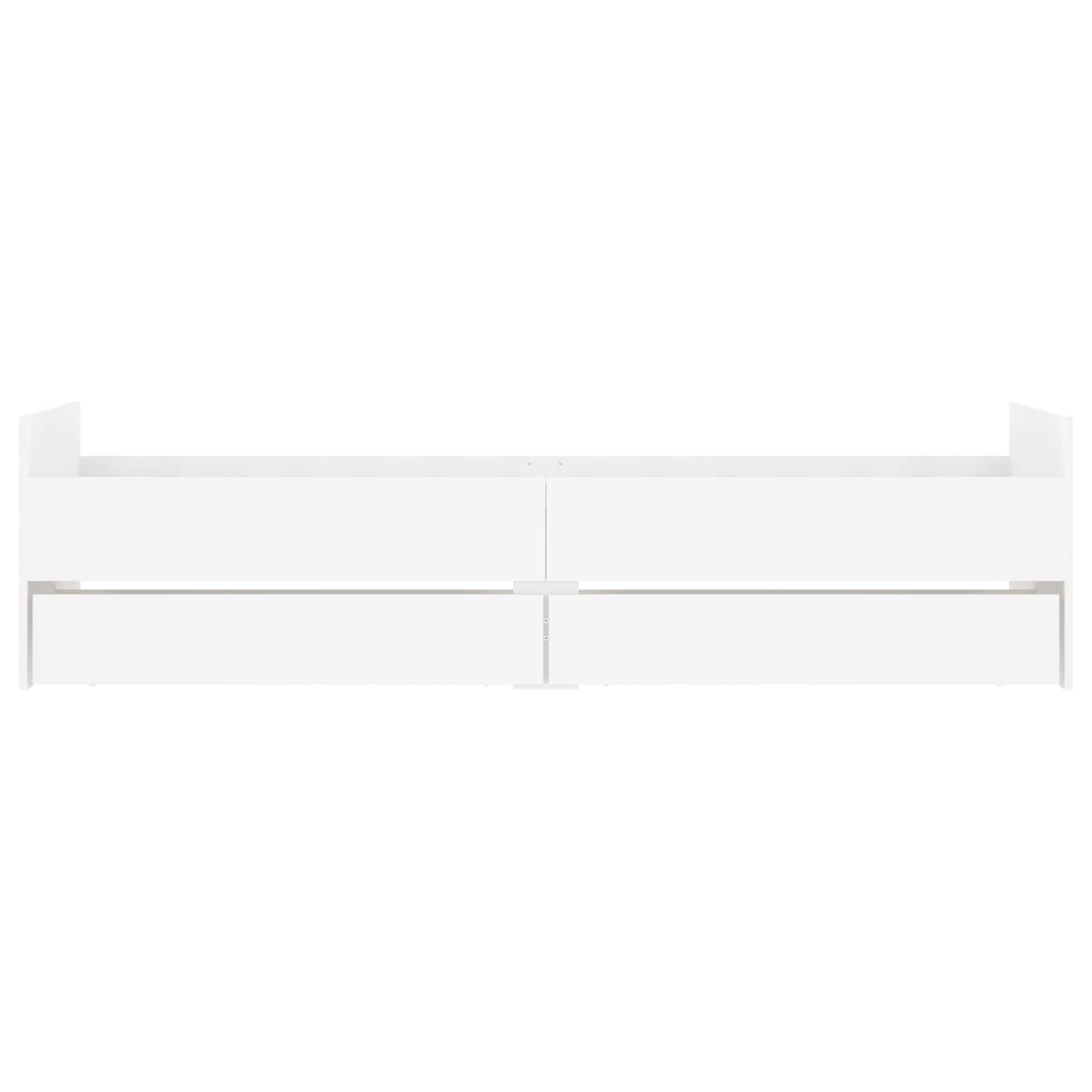 Bedframe Wit Bewerkt hout is nu te koop bij PeponiXL, paradijselijk wonen!