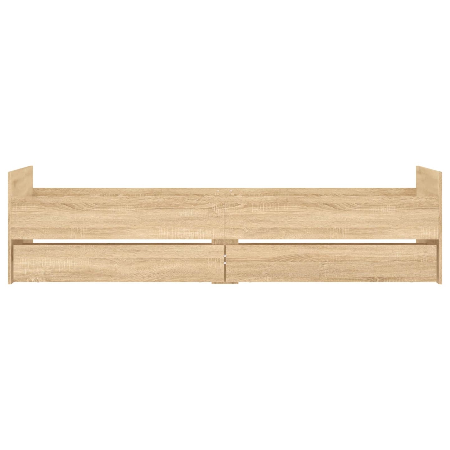 Bedframe Sonoma Eiken Bewerkt hout is nu te koop bij PeponiXL, paradijselijk wonen!