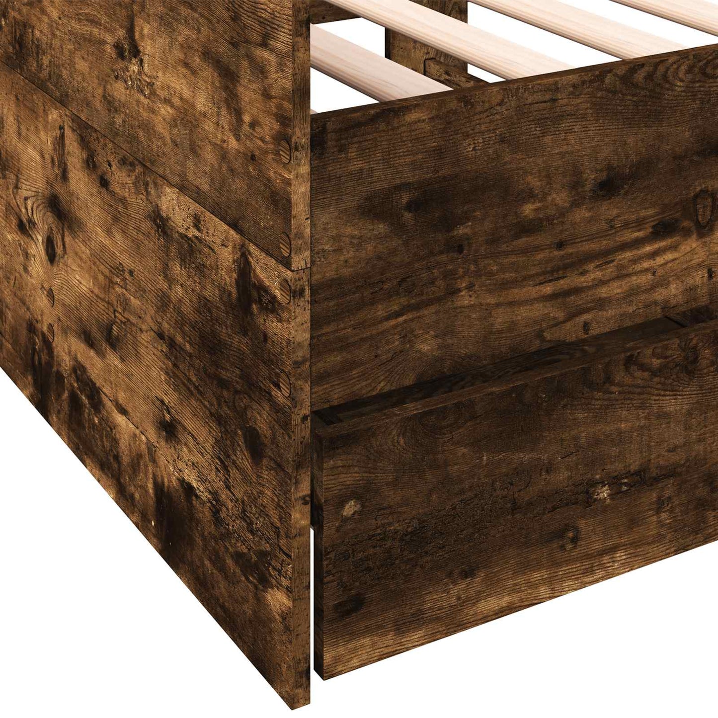 Dagbed met lade met hoofdeinde Gerookt eiken Bewerkt hout
