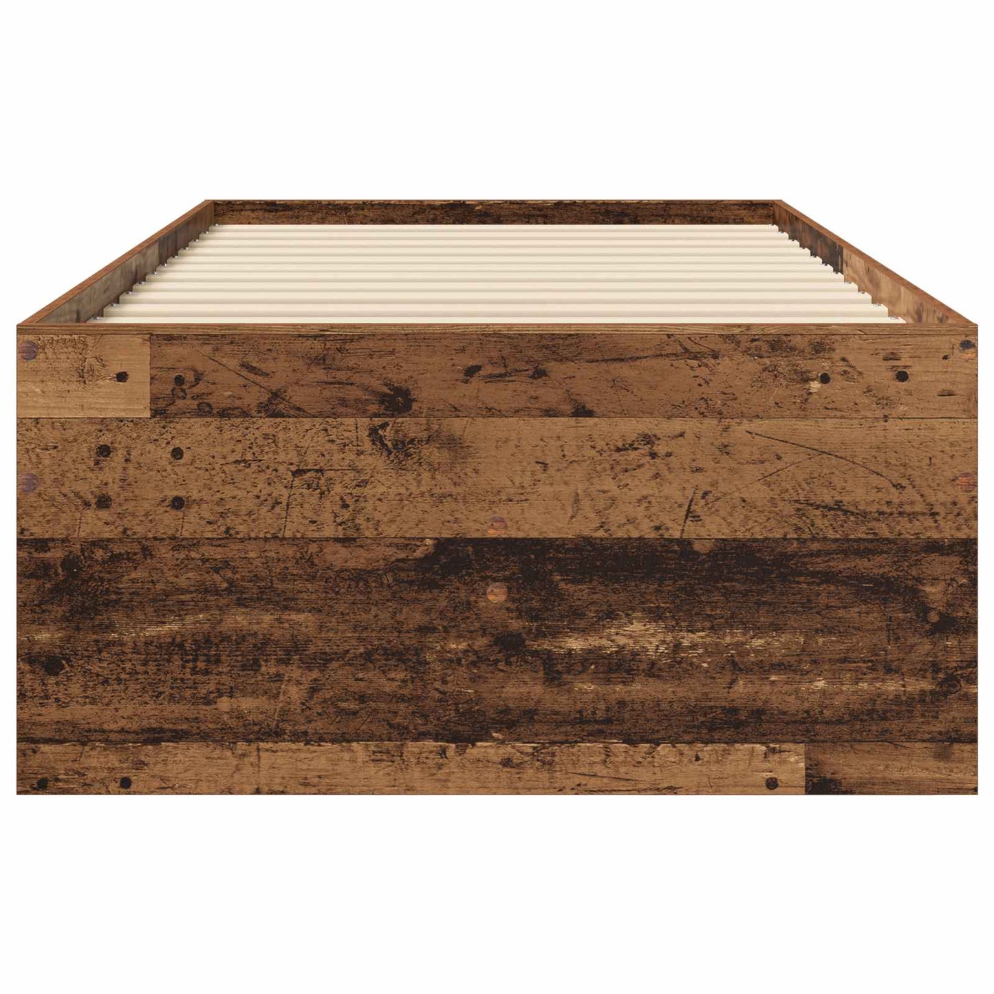 Bedframe met opslag met lade Oud hout 80 x 200 cm Bewerkt hout