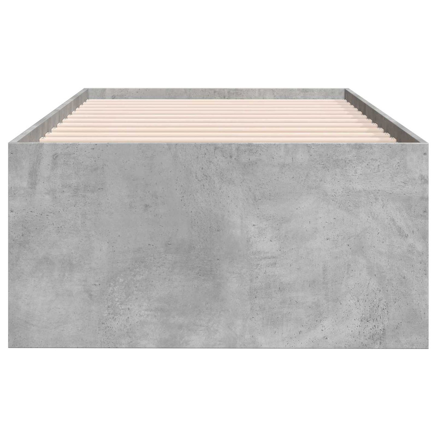 Bedframe met opslag Betongrijs 80 x 200 cm Bewerkt hout