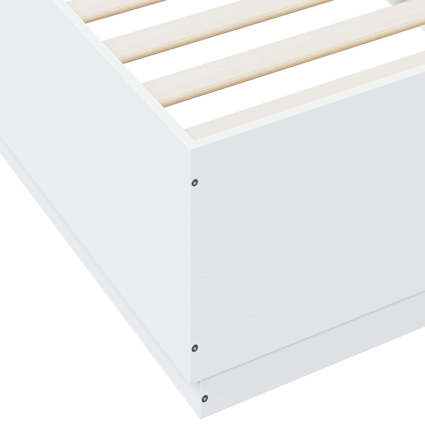 Bedframe Wit 80 x 200 cm Bewerkt hout is nu te koop bij PeponiXL, paradijselijk wonen!
