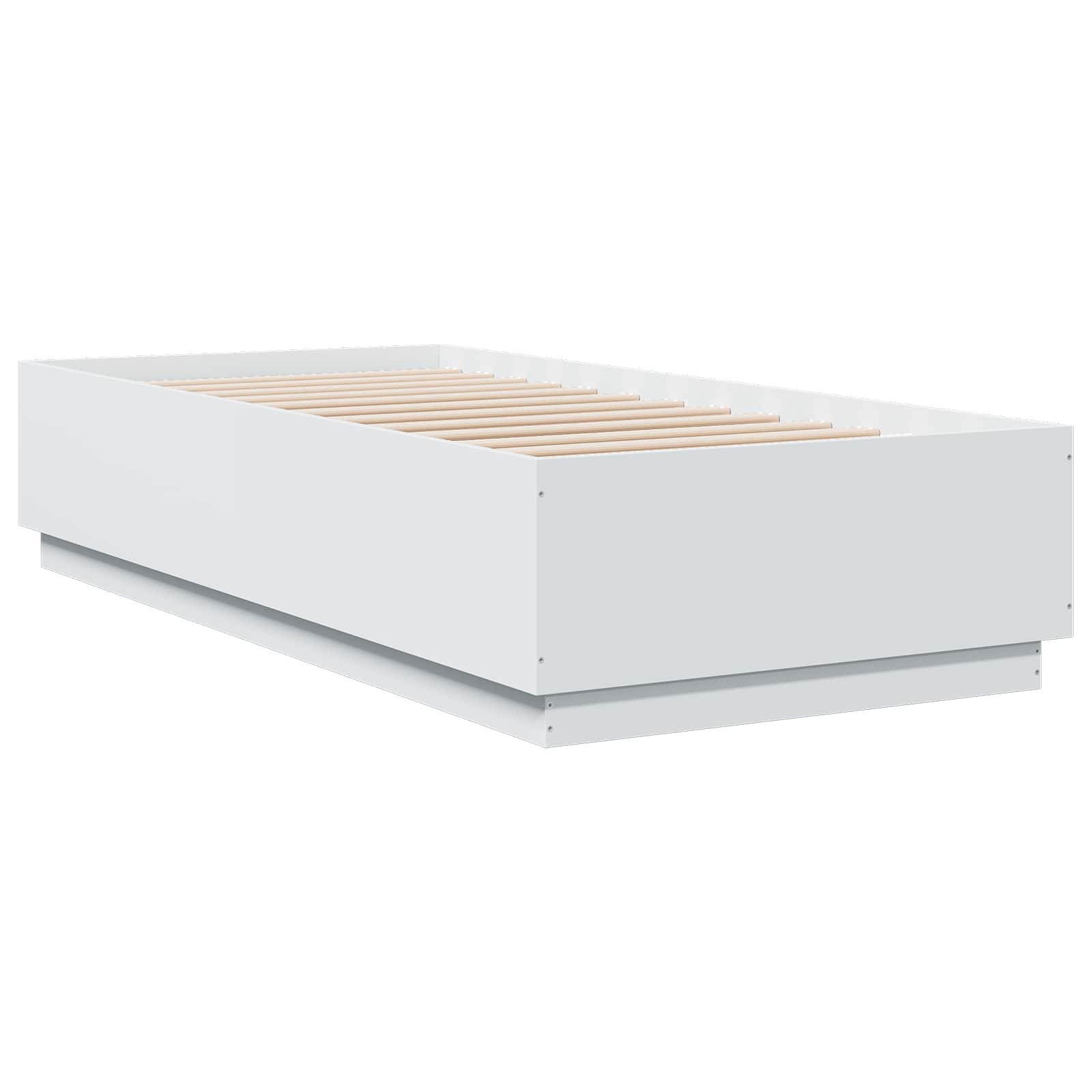 Bedframe Wit 80 x 200 cm Bewerkt hout is nu te koop bij PeponiXL, paradijselijk wonen!