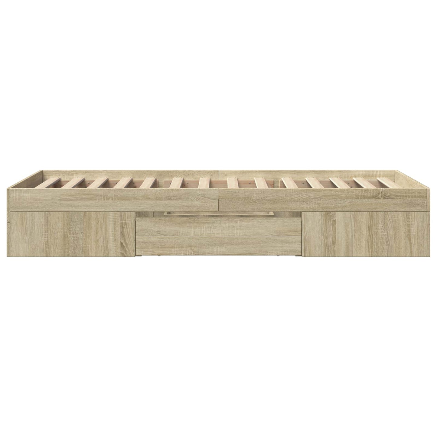 Bedframe met opslag Sonoma Eiken 80 x 200 cm Bewerkt hout