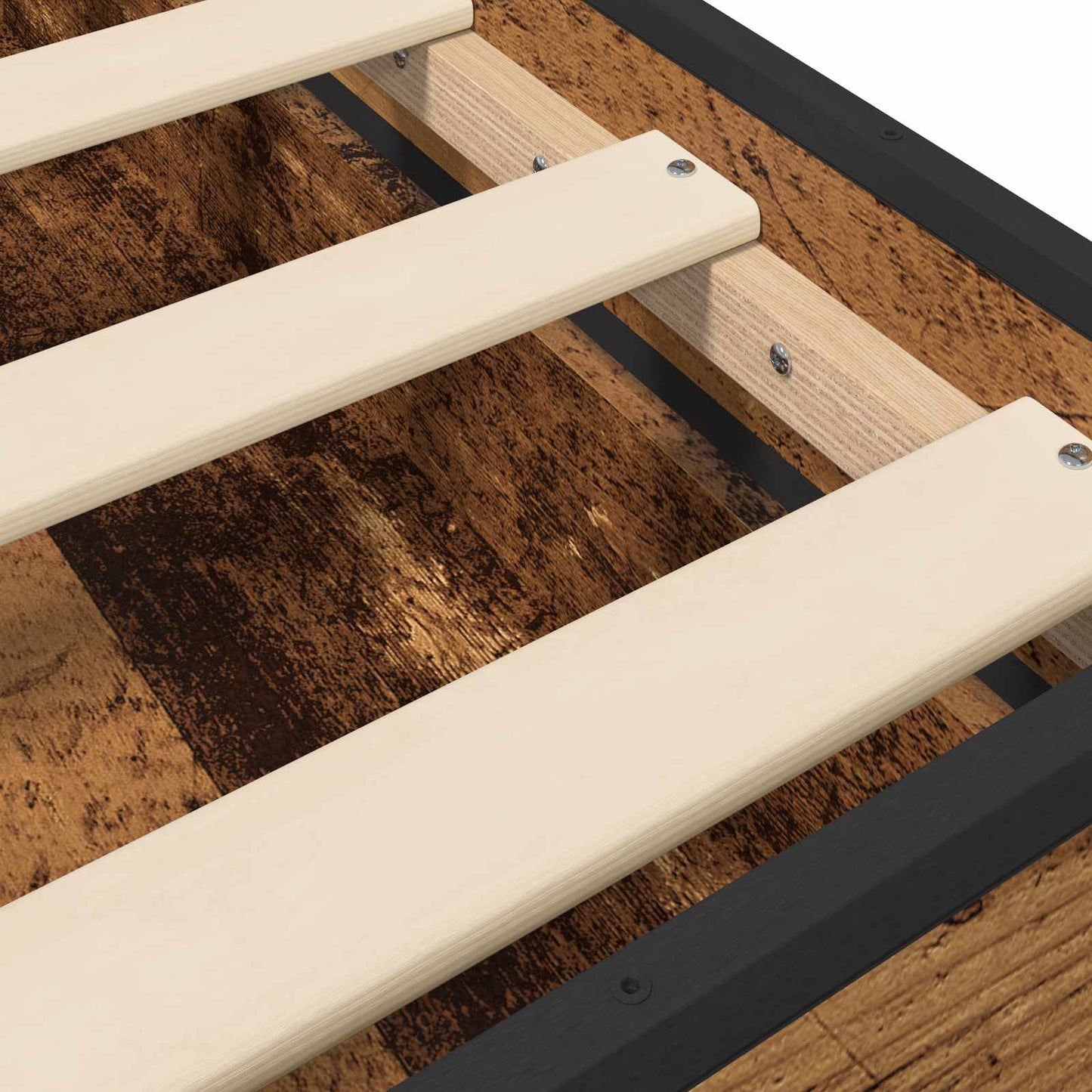 Bedframe met Hoofdeinde Oud hout 80 x 200 cm Bewerkt hout is nu te koop bij PeponiXL, paradijselijk wonen!