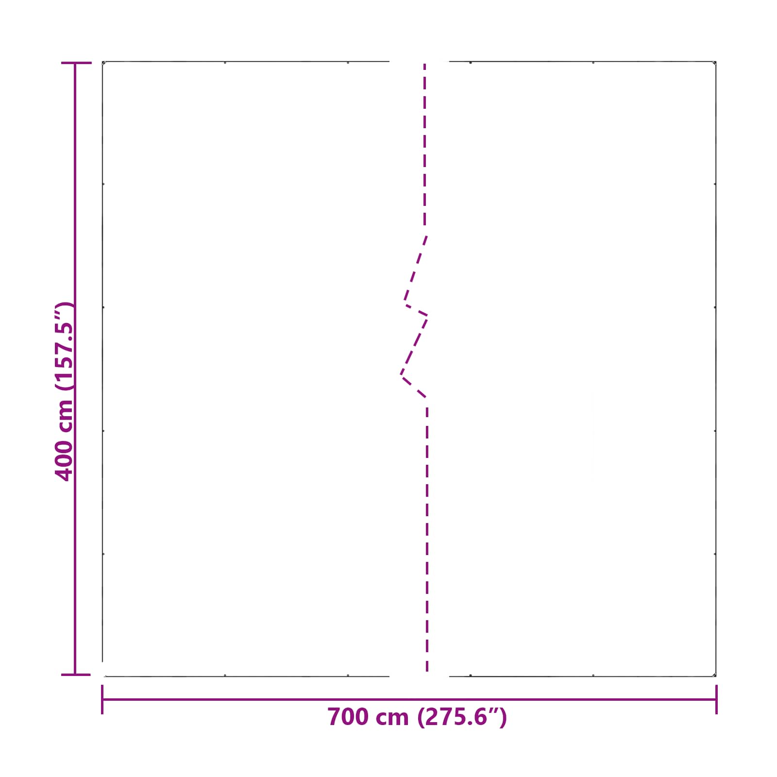 Afdekzeil met oogjes Doorzichtig 7 x 4 m Polyetheen is nu te koop bij PeponiXL, paradijselijk wonen!