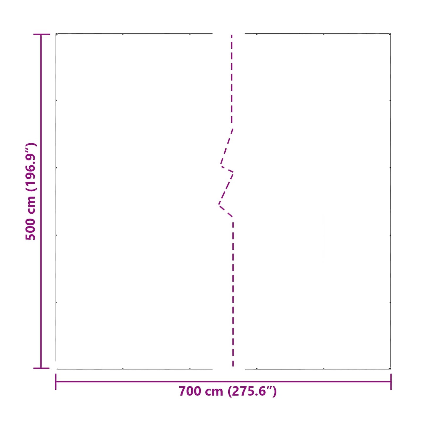 Afdekzeil met oogjes Doorzichtig 7 x 5 m Polyetheen is nu te koop bij PeponiXL, paradijselijk wonen!