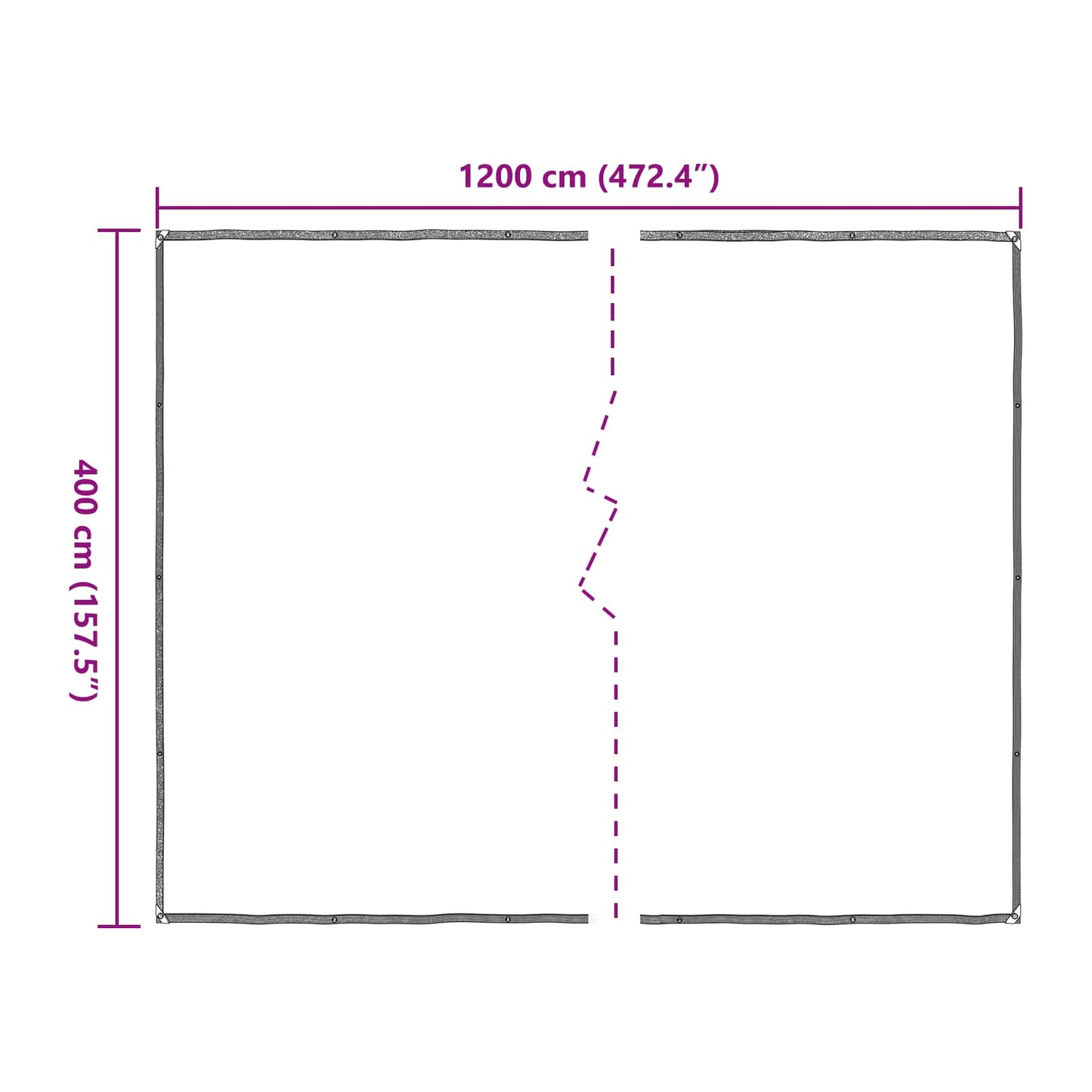 Zeil met Oogjes Doorzichtig 4 x 12 m Polyetheen is nu te koop bij PeponiXL, paradijselijk wonen!