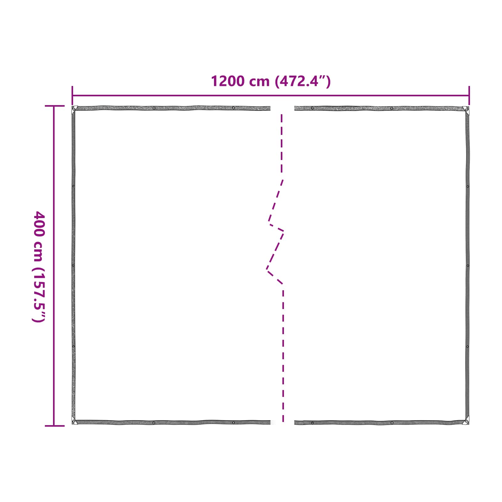 Zeil met Oogjes Doorzichtig 4 x 12 m Polyetheen is nu te koop bij PeponiXL, paradijselijk wonen!