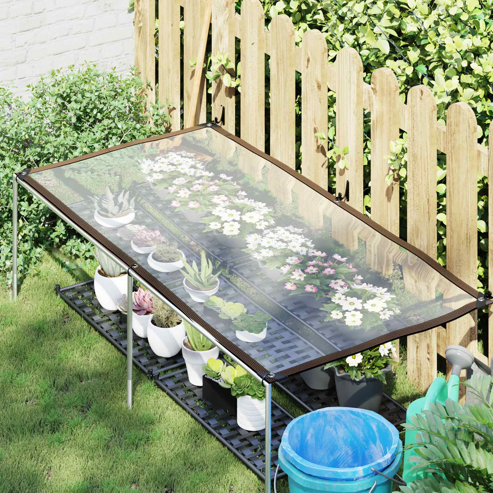 Plantenhoes Doorzichtig 2,5 x 1 m PE is nu te koop bij PeponiXL, paradijselijk wonen!